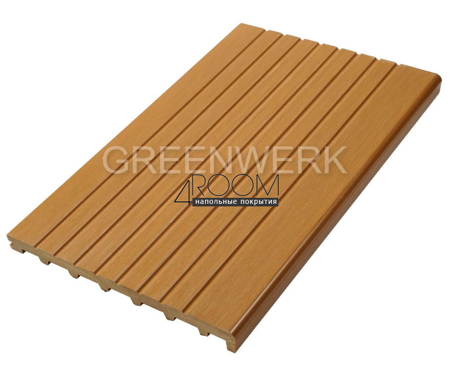 Ступень из ДПК Greenwerk Орех, 320х24мм