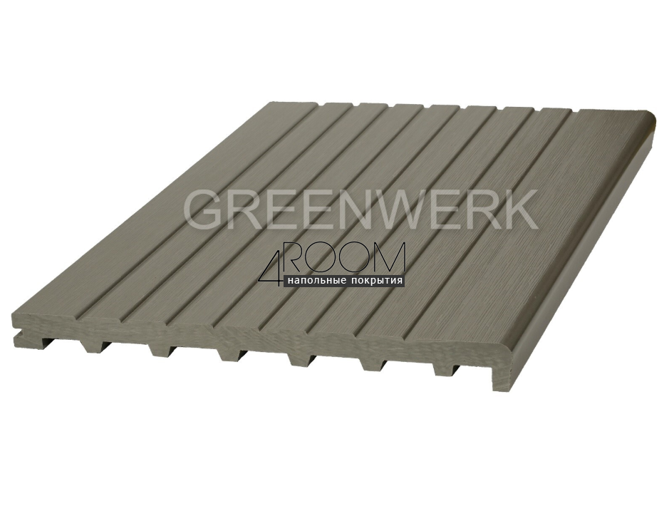 Ступень из ДПК Greenwerk Серый, 320х24мм