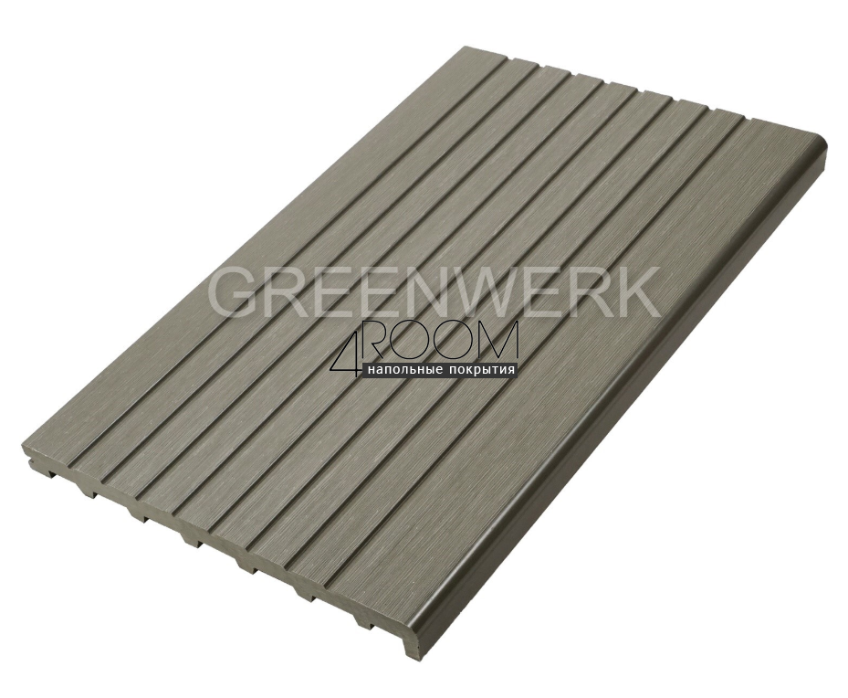Ступень из ДПК Greenwerk Серый, 320х24мм