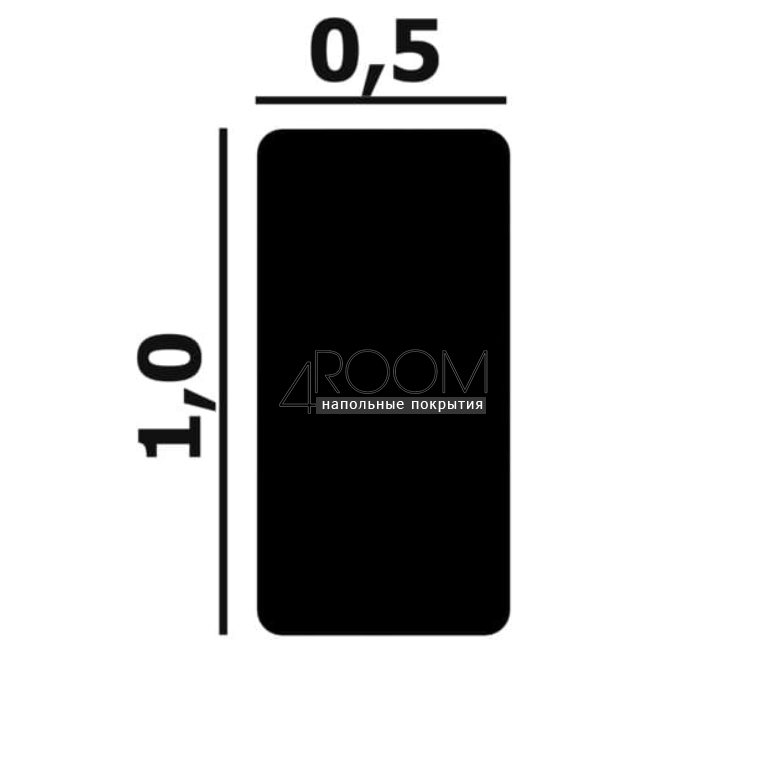 Рейка из дюрополимера под покраску - молдинг Perfect Plus P132-2800, 10х5х2800 мм