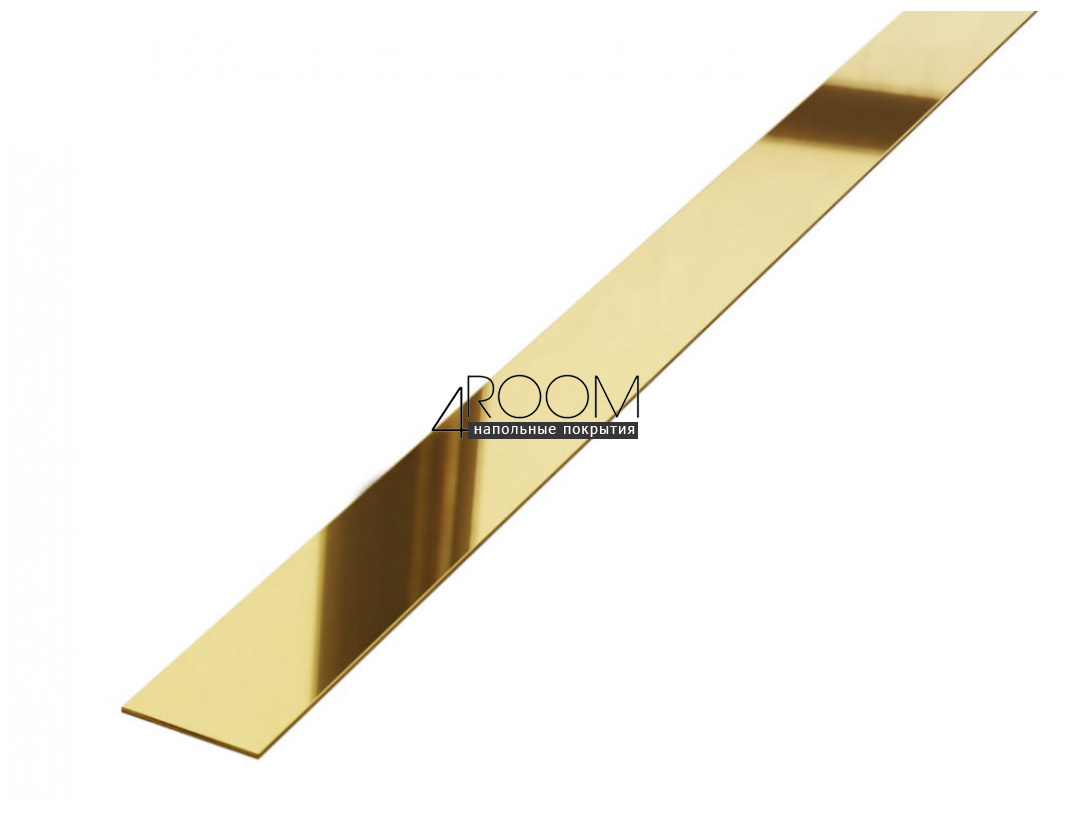 Полоса профиль из нержавеющей стали Kepler 10 ММ FB 10 Золото полированное 10х0,8х3000мм