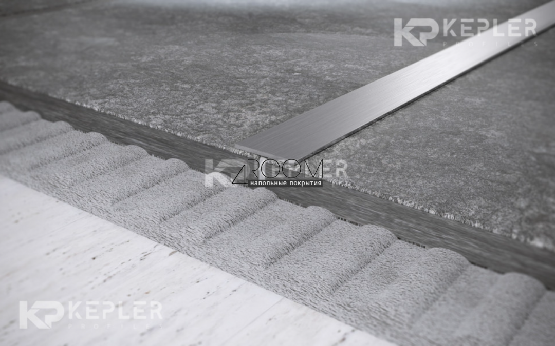 Полоса профиль из нержавеющей стали Kepler 15 ММ FB 15 Серебро сатинированное 15х0,8х3000 мм