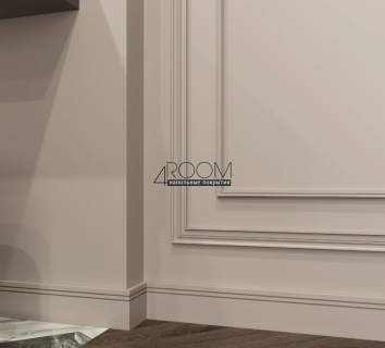Плинтус из дюрополимера под покраску (под подсветку) Decor-Dizayn DD717, 80х16х2000мм
