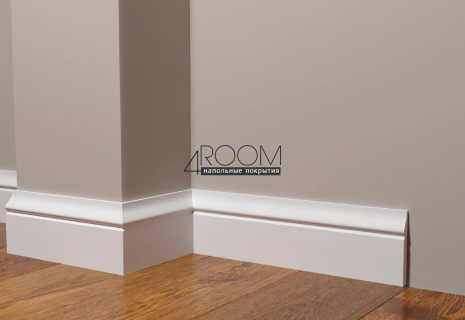 Плинтус из дюрополимера под покраску Decor-Dizayn DD48, 82х11х2000мм