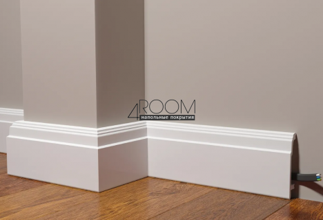 Плинтус из дюрополимера под покраску Decor-Dizayn DD102, 102х23,4х2000мм