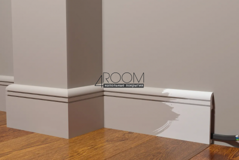 Плинтус из дюрополимера под покраску Decor-Dizayn DD721, 110х15х2000мм