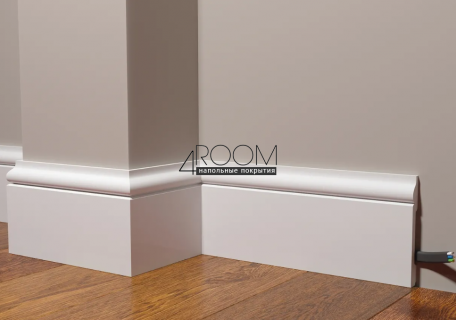 Плинтус из дюрополимера под покраску Decor-Dizayn DD004, 119х15х2000мм