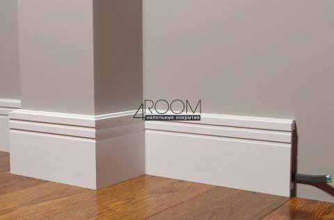 Плинтус из дюрополимера под покраску Decor-Dizayn DD724, 120х16х2000мм