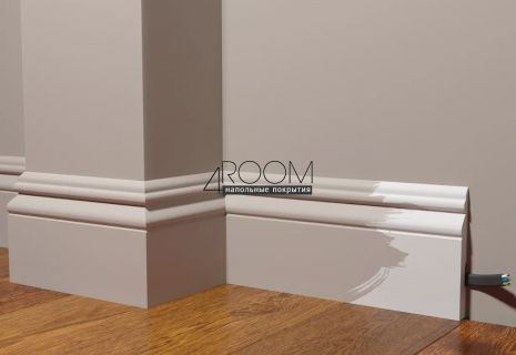 Плинтус из дюрополимера под покраску Decor-Dizayn DD50, 126х16х2000мм