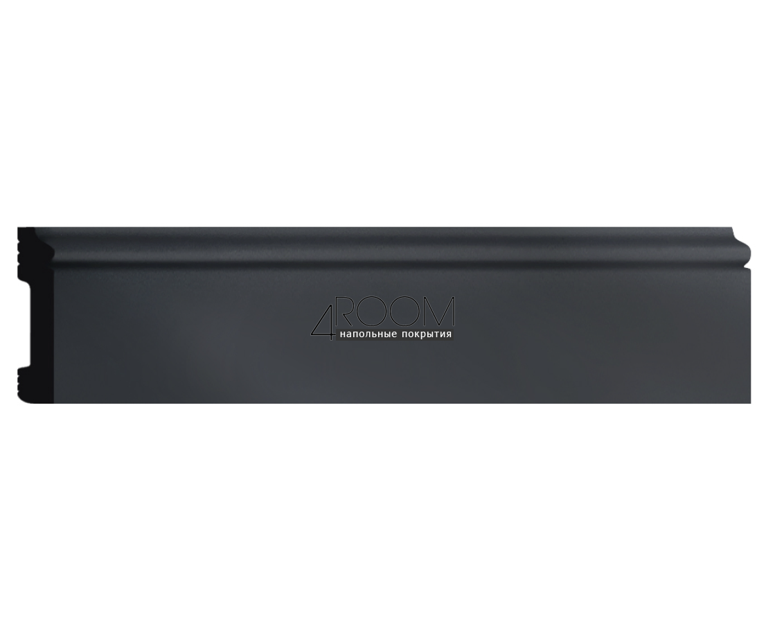 Плинтус из дюрополимера Decomaster D005-112G Темно серый, 79х13х2400мм