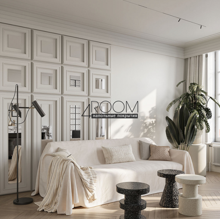 3D декоративная панель из дюрополимера Европласт New Art Deco 6.59.805, 240х28х2000мм (под покраску)