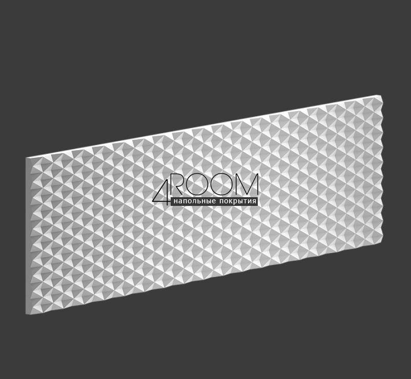 3D декоративная панель из полиуретана Европласт New Art Deco 1.59.904, 900х250х15 мм (под покраску)