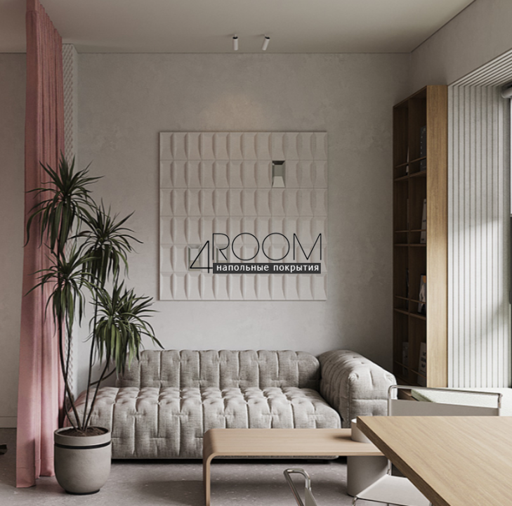 3D декоративная панель из полиуретана Европласт New Art Deco 1.59.904, 900х250х15 мм (под покраску)