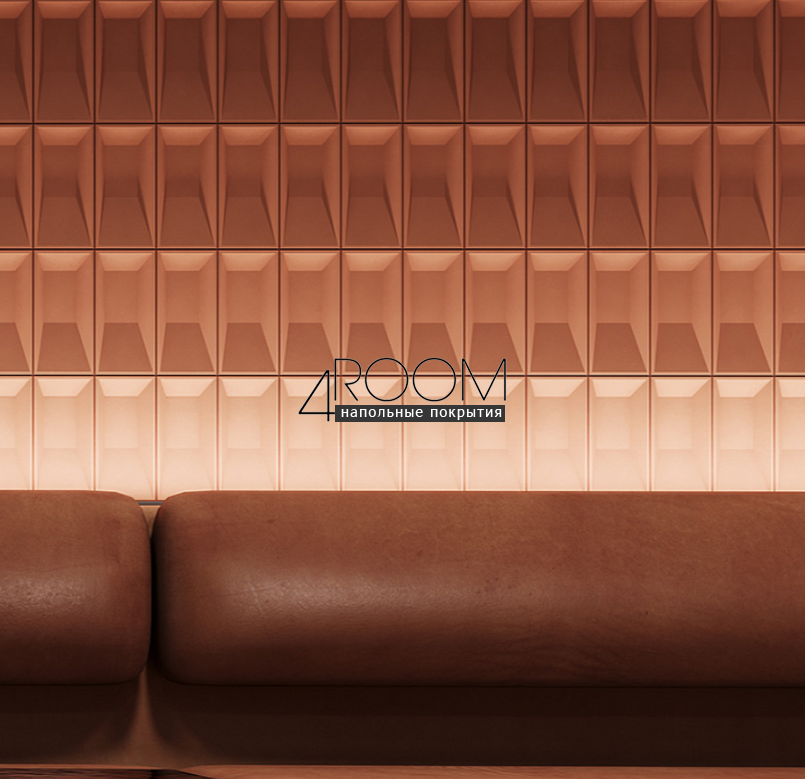 3D декоративная панель из полиуретана Европласт New Art Deco 1.59.903, 416х416х30 мм (под покраску)