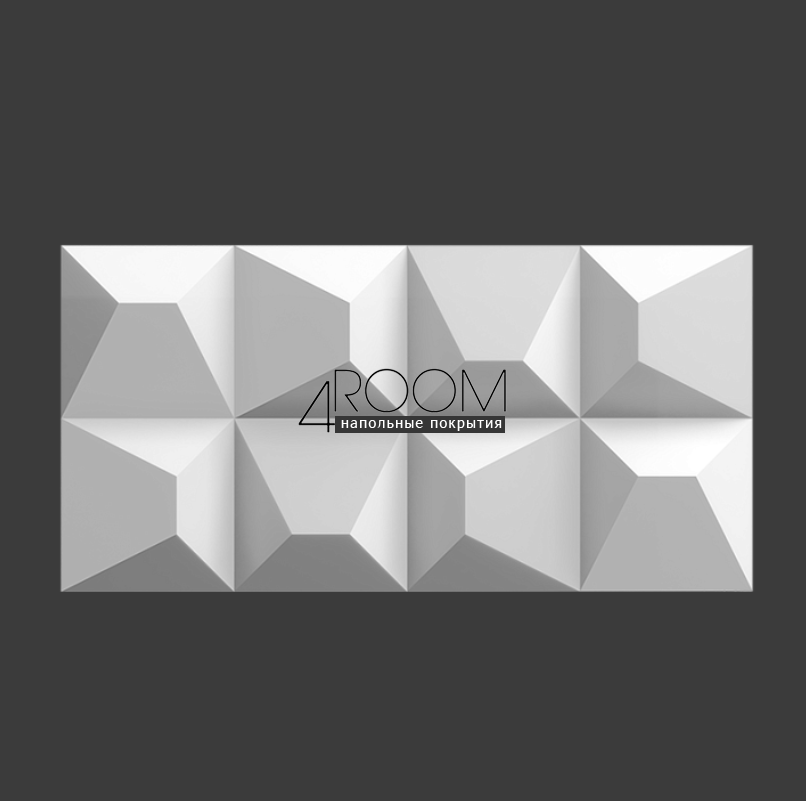 3D декоративная панель из полиуретана Европласт New Art Deco 1.59.902, 450х225х23 мм (под покраску)