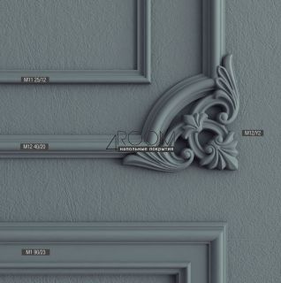 Рейка из дюрополимера под покраску - молдинг Bello Deco М1 90-23, 90х23х2000 мм