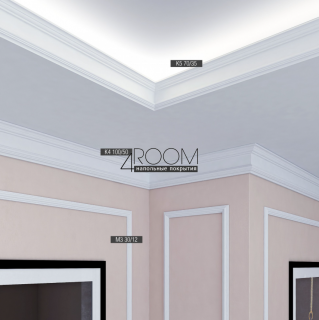 Молдинг из дюрополимера под покраску Bello Deco М4 40-15, 40х15х2000 мм