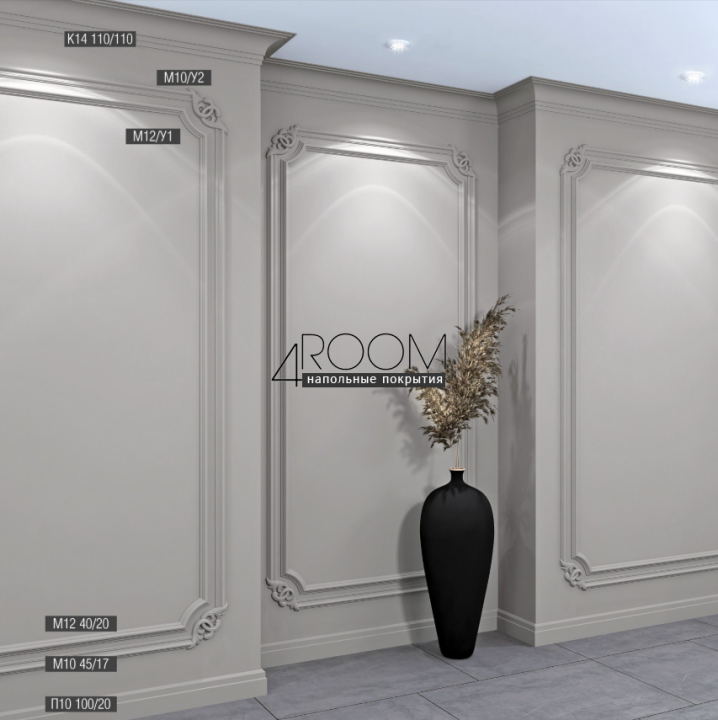 Декоративный угол из дюрополимера Bello Deco М10У2, 186х186 мм