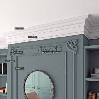 Декоративный угол из дюрополимера Bello Deco М12У2, 225х225 мм