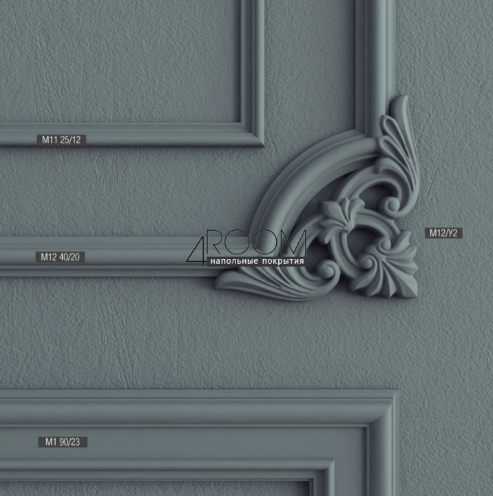 Молдинг из дюрополимера под покраску Bello Deco М7 70-28, 70х28х2000 мм