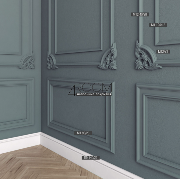 Молдинг из дюрополимера под покраску Bello Deco М7 70-28, 70х28х2000 мм