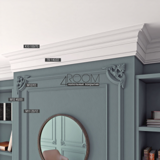Молдинг из дюрополимера под покраску Bello Deco М11 25-12, 25х12х2000 мм