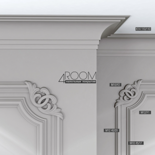 Молдинг из дюрополимера под покраску Bello Deco М12 40-20, 40х20х2000 мм