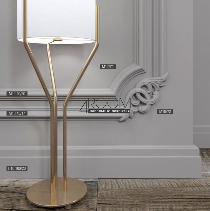 Молдинг из дюрополимера под покраску Bello Deco М12 40-20, 40х20х2000 мм