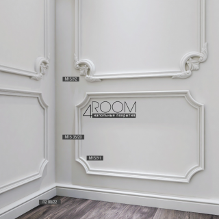 Плинтус из дюрополимера под покраску Bello Deco П3 80-20, 80х20х2000мм