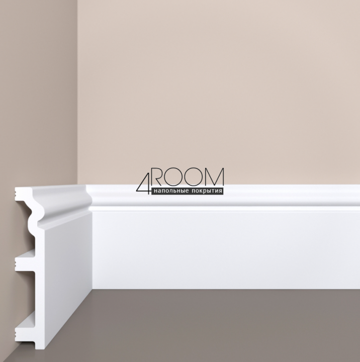 Плинтус из дюрополимера под покраску Bello Deco П5 120-22, 120х22х2000мм