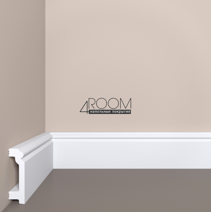 Плинтус из дюрополимера под покраску Bello Deco П7 70-20, 70х20х2000мм