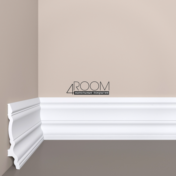 Плинтус из дюрополимера под покраску Bello Deco П21 100-17, 100х17х2000мм