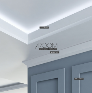 Плинтус из дюрополимера под покраску Bello Deco П17 70-15, 70х15х2000мм