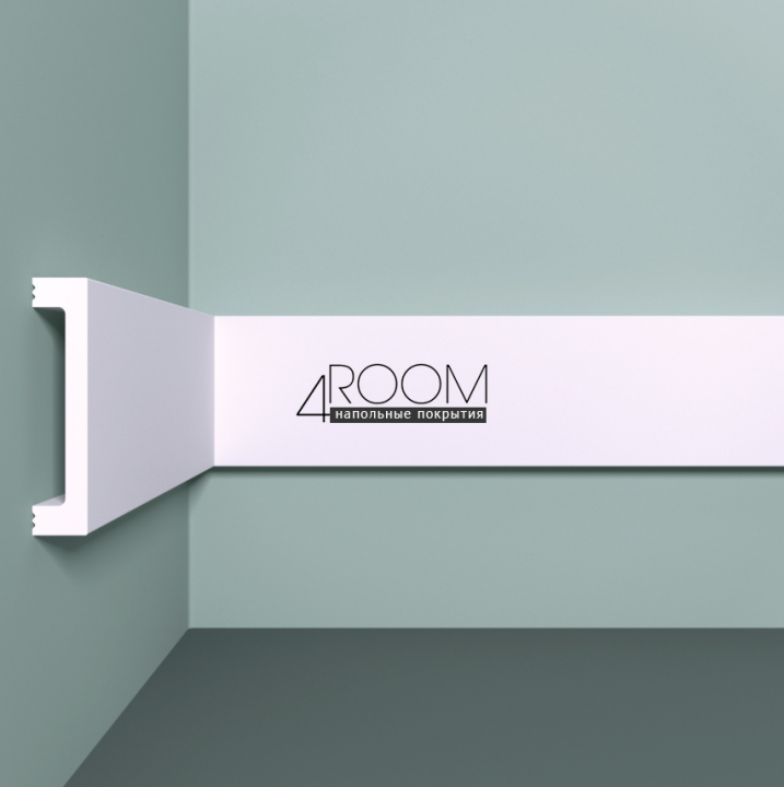 Плинтус из дюрополимера под покраску Bello Deco П17 70-15, 70х15х2000мм