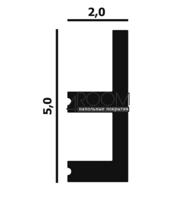 reyka-iz-dyuropolimera-pod-pokrasku-molding-perfect-plus-p80-2000-20h50h2000-mm