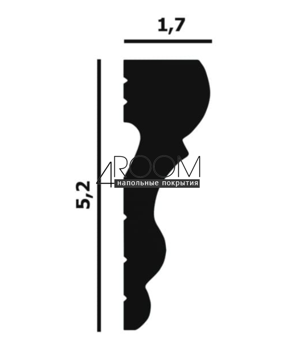 reyka-iz-dyuropolimera-pod-pokrasku-molding-perfect-plus-p58-2000-17h52h2000-mm