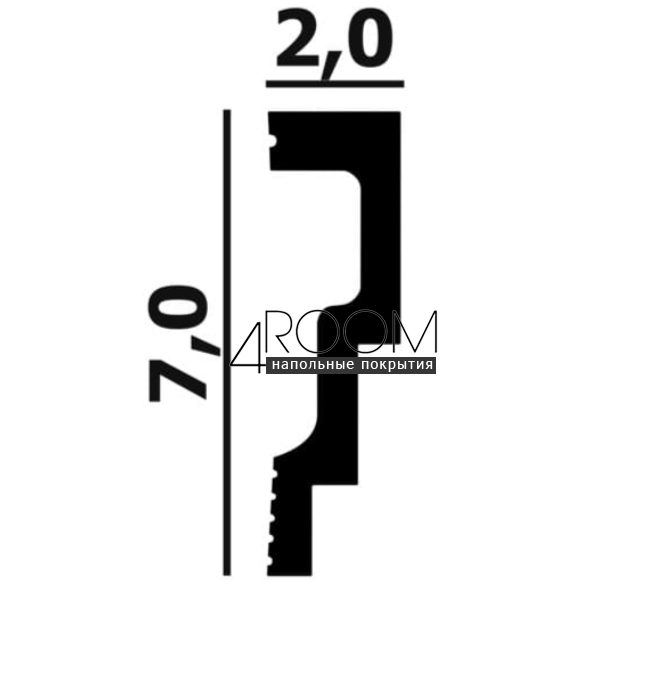 reyka-iz-dyuropolimera-pod-pokrasku-molding-perfect-plus-p106-2000-20h70h2000-mm